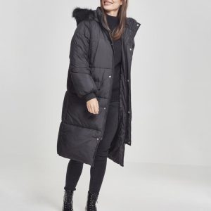 Urban Classics Dame Oversize Faux Fur Puffer Jakke