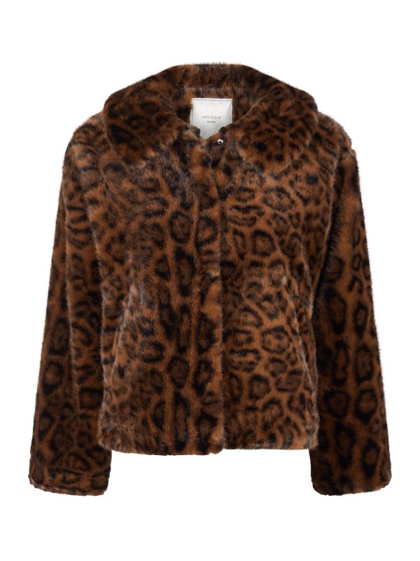 Melodie Leo Faux Fur jakke - Dark Brown
